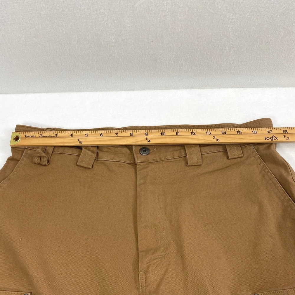Duluth Trading Co Cargo Shorts Mens 36 Flex Fire Hose Relaxed Fit Brown Gorpcore - Picture 8 of 11